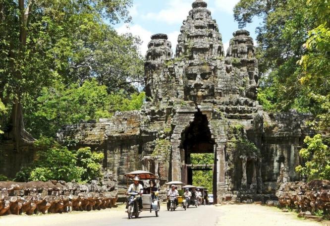 Reise in Kambodscha, Das Südtor von Angkor Thom