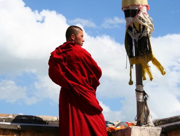 Reise in China, Mönch des Kumbum-Klosters