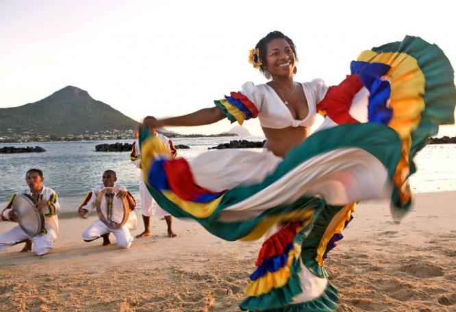 Reise in Mauritius, Sega-Tanz am Strand von Mauritius