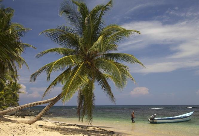 Reise in Panama, Traumstrand-Kulisse auf den San Blas Inseln