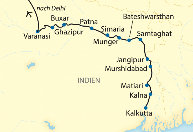 Reise in Indien, Von Kalkutta bis Varanasi: Die besonders umfassende Ganges-Kreuzfahrt (2020)