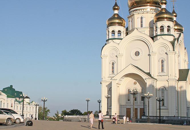 Reise in Russland, Transfigurations-Kathedrale in Chabarowsk