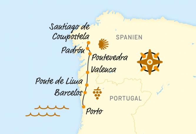 Reise in Portugal, Von Porto nach Santiago de Compostela (2020)