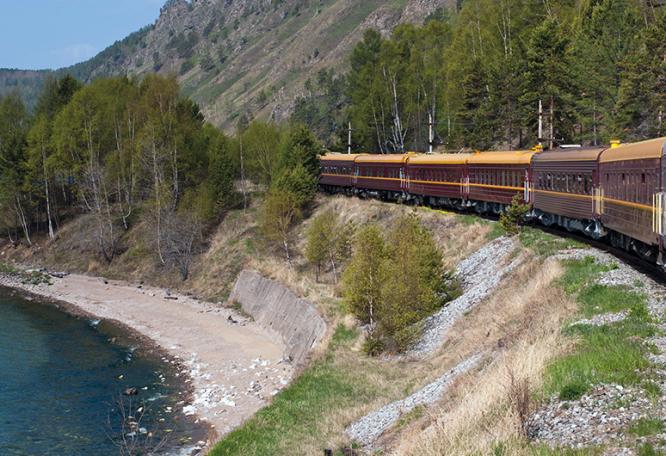 Reise in Russland, Transsib-Trasse am Baikalsee