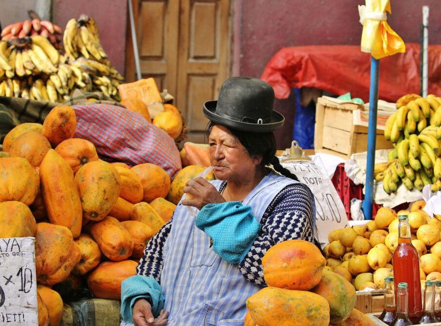 Reise in Bolivien, Marktimpressionen in La Paz