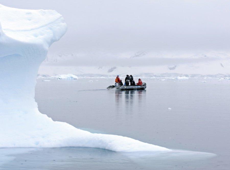 Reise in Antarktis, Zodiactour in der Paradiesbucht