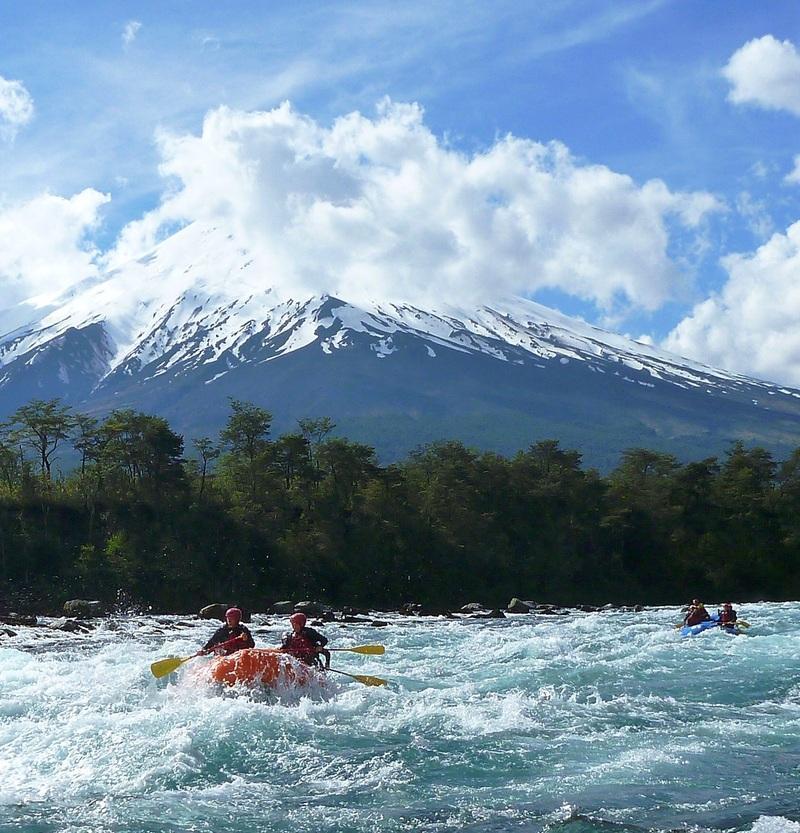 Reise in Chile, Rafting am Petrohué Fluss