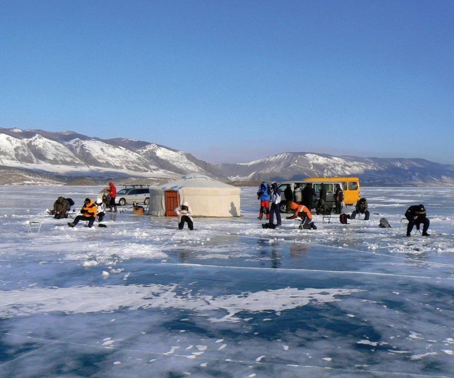 Reise in Russland, Auf dem Eis des Baikal