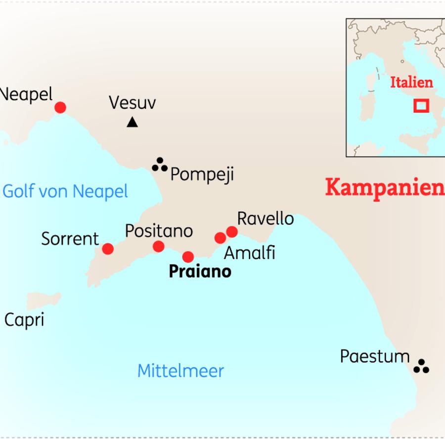 Reise in Italien, Golf von Neapel & Amalfiküste: Kulturhöhepunkte