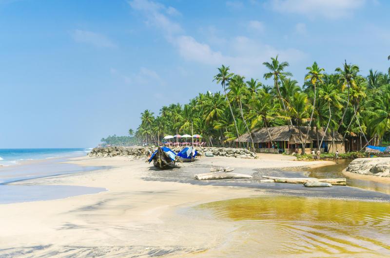 Reise in Indien, Entspannter Reiseausklang der individuellen Rundreise durch Kerala am Varkala Beach