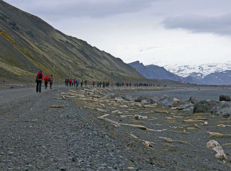Reise in Island, Wanderung auf Jan Mayen
