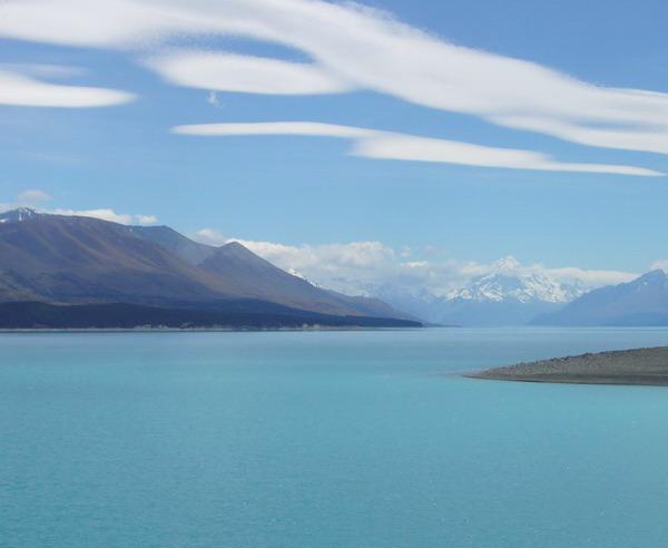 Reise in Neuseeland, Seenlandschaft auf der Südinsel Neuseelands
